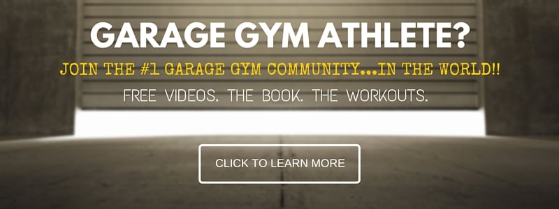 Garage Gym Athlete CTA