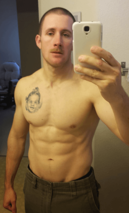 end of three fitness, overhead squat, garage gym athlete, barbell, garage gym, one man one barbell