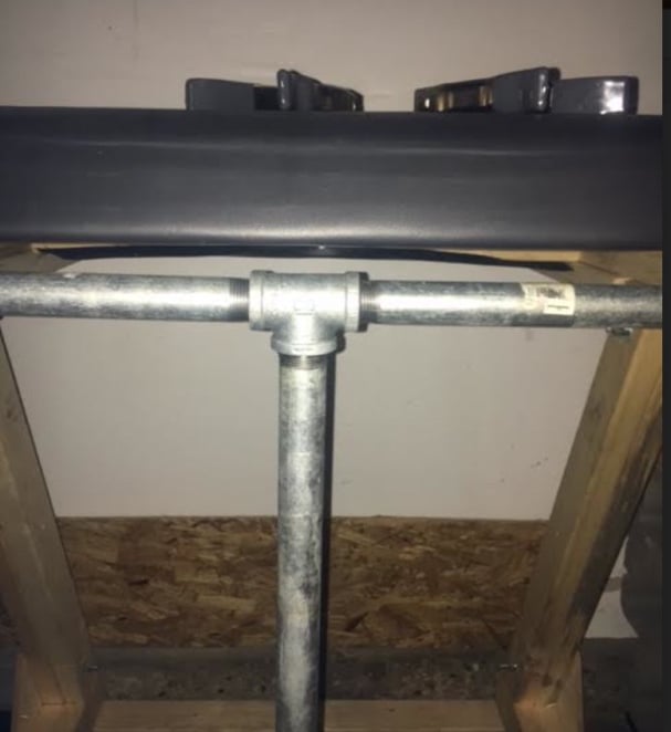 DIY Reverse Hyper, Garage Gym, Garage Gym Athlete, DIY, End of Three Fitness, DIY Garage Gym, Reverse Hyper