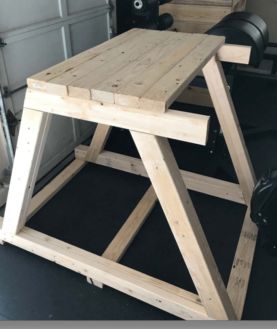 DIY Reverse Hyper, Garage Gym, Garage Gym Athlete, DIY, End of Three Fitness, DIY Garage Gym, Reverse Hyper