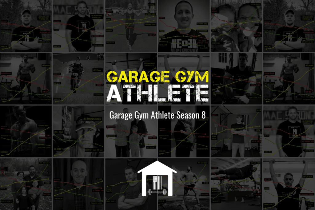 garage gym athlete, season 8, end of three fitness, fitness, podcast