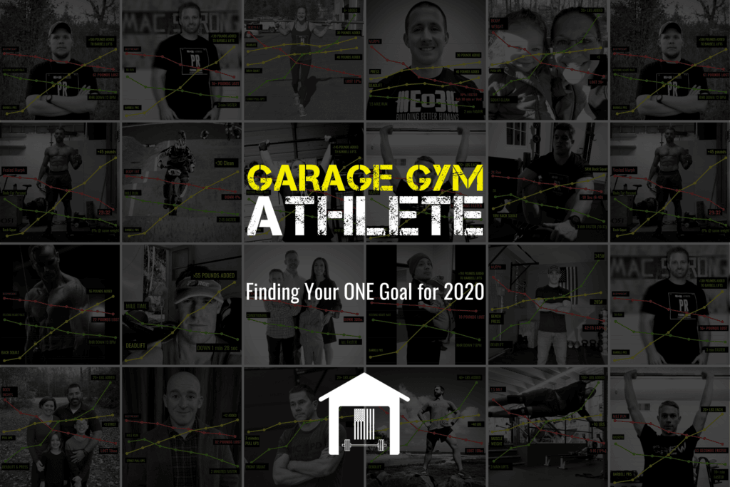 fitness, end of three fitness, goal setting, simple goals, 1-3-5, one goal, garage gym, garage gym athlete