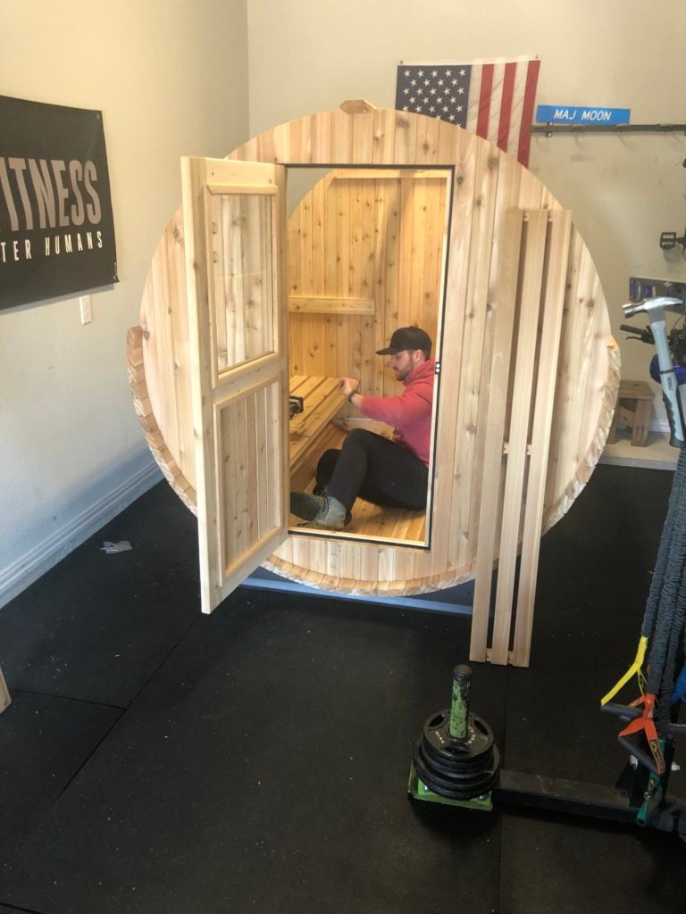 barrel sauna