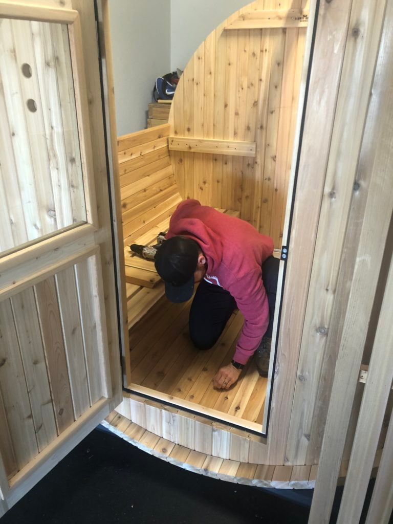 barrel sauna