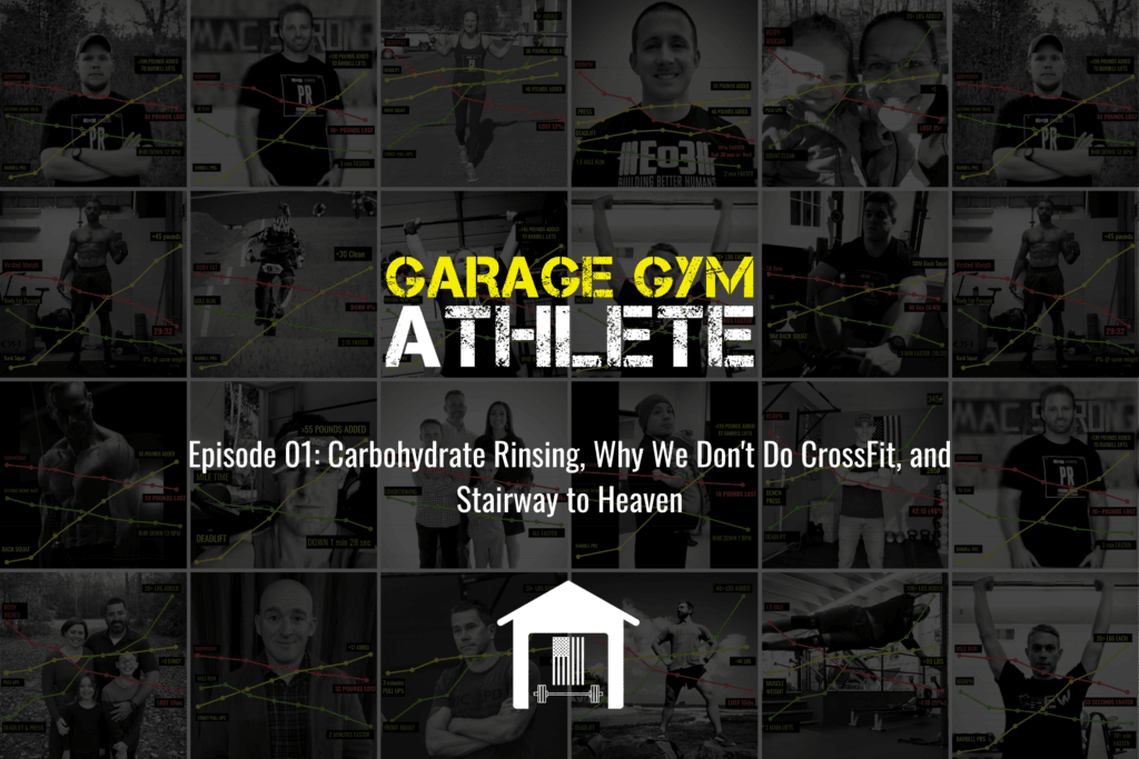 garage gym, garage gym athlete, end of three fitness, fitness, carb rinsing, crossfit, stairway to heaven