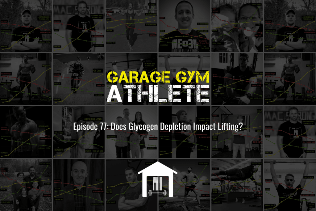 garage gym, garage gym athlete, end of three fitness, fitness, glycogen depletion impacts lifting, fit week during the holidays, eo3 5k