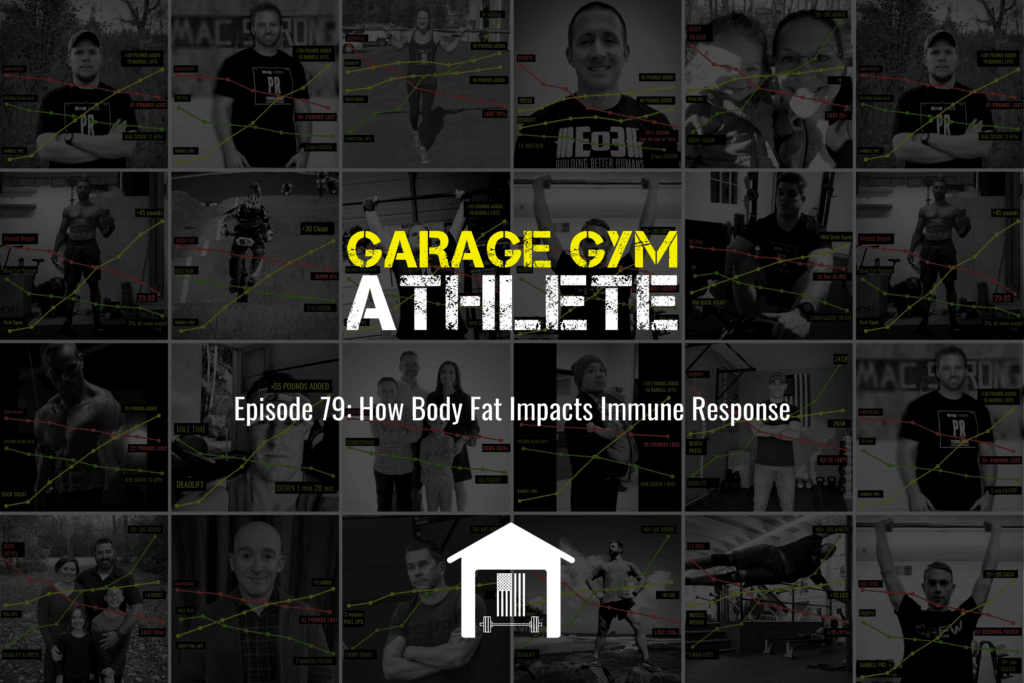 garage gym, garage gym athlete, end of three fitness, fitness, how body fat impacts immune response, zone 2 murph, meet yourself Saturday, goal setting
