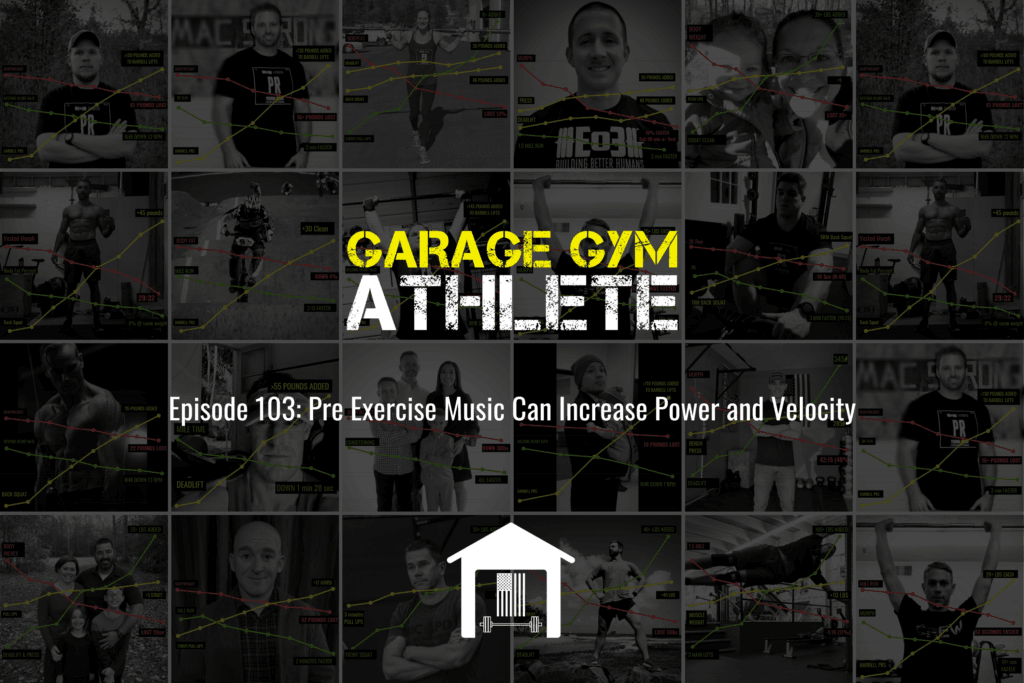 garage gym, garage gym athlete, end of three fitness, fitness, Pre Exercise Music Can Increase Power and Velocity, broken arrow, meet yourself Saturday, fiber fueled, book review